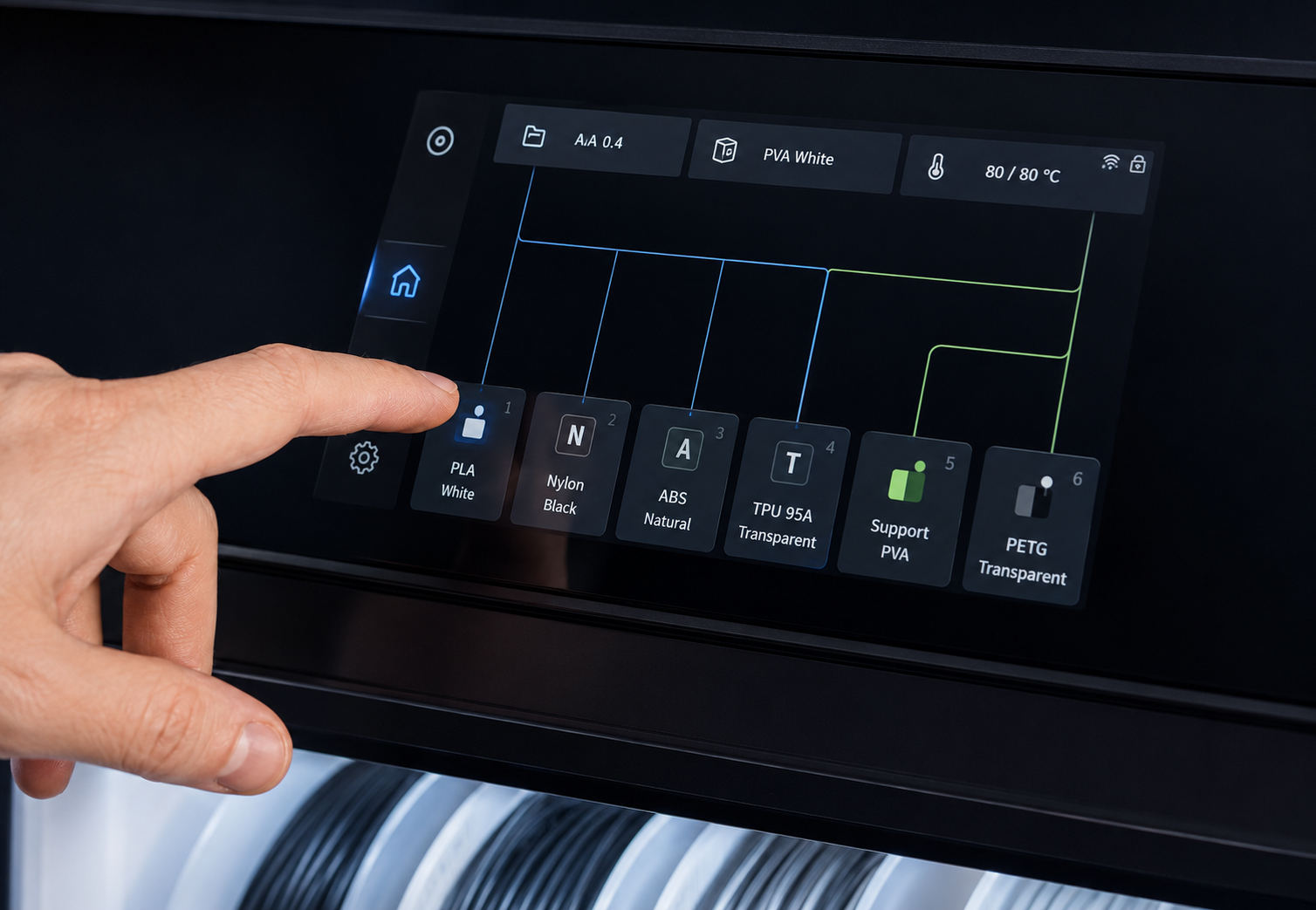 7-inch capacitive touchscreen